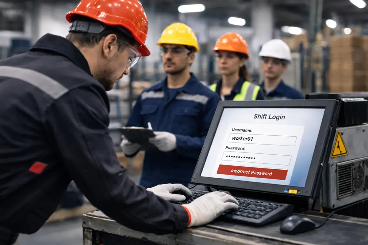 Secure login on shared workstation