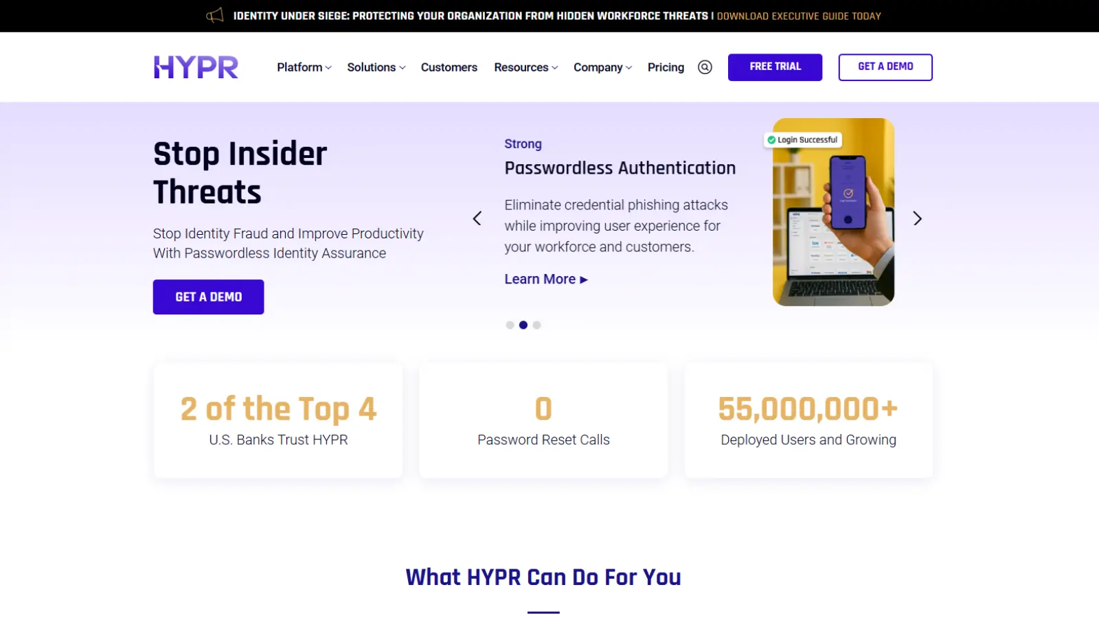 HYPR Passwordless Solution