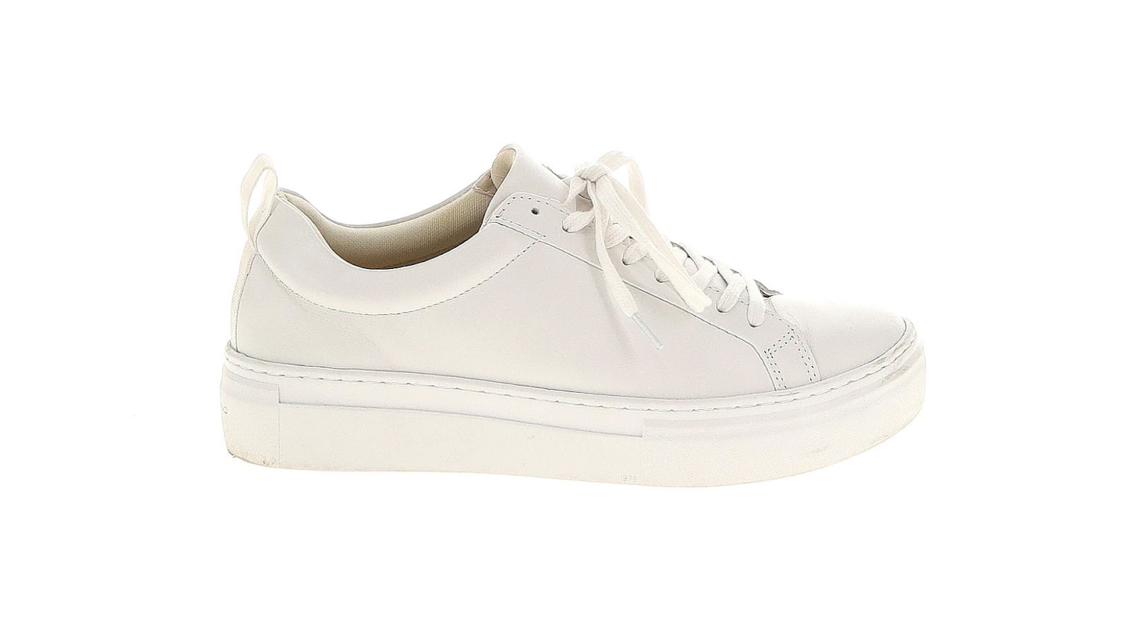 A white sneaker.