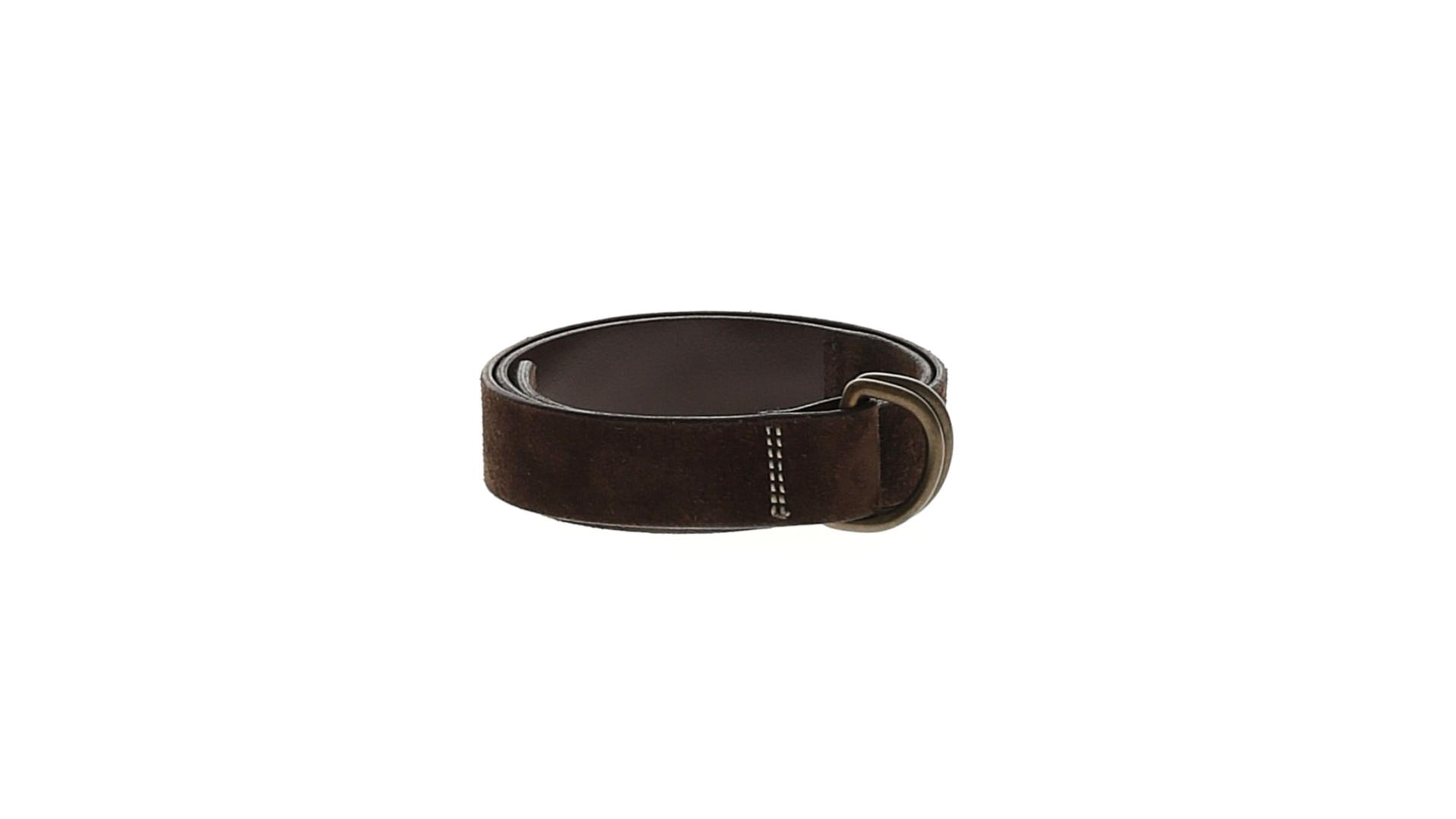 A brown suede belt