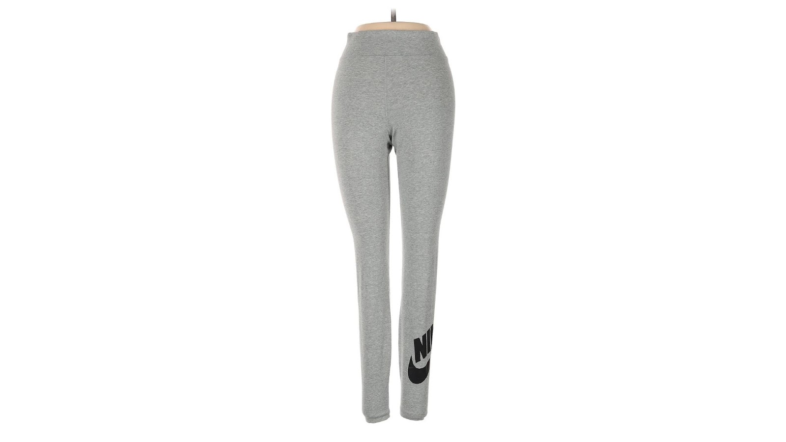 A gray pair of leggings from Nike.