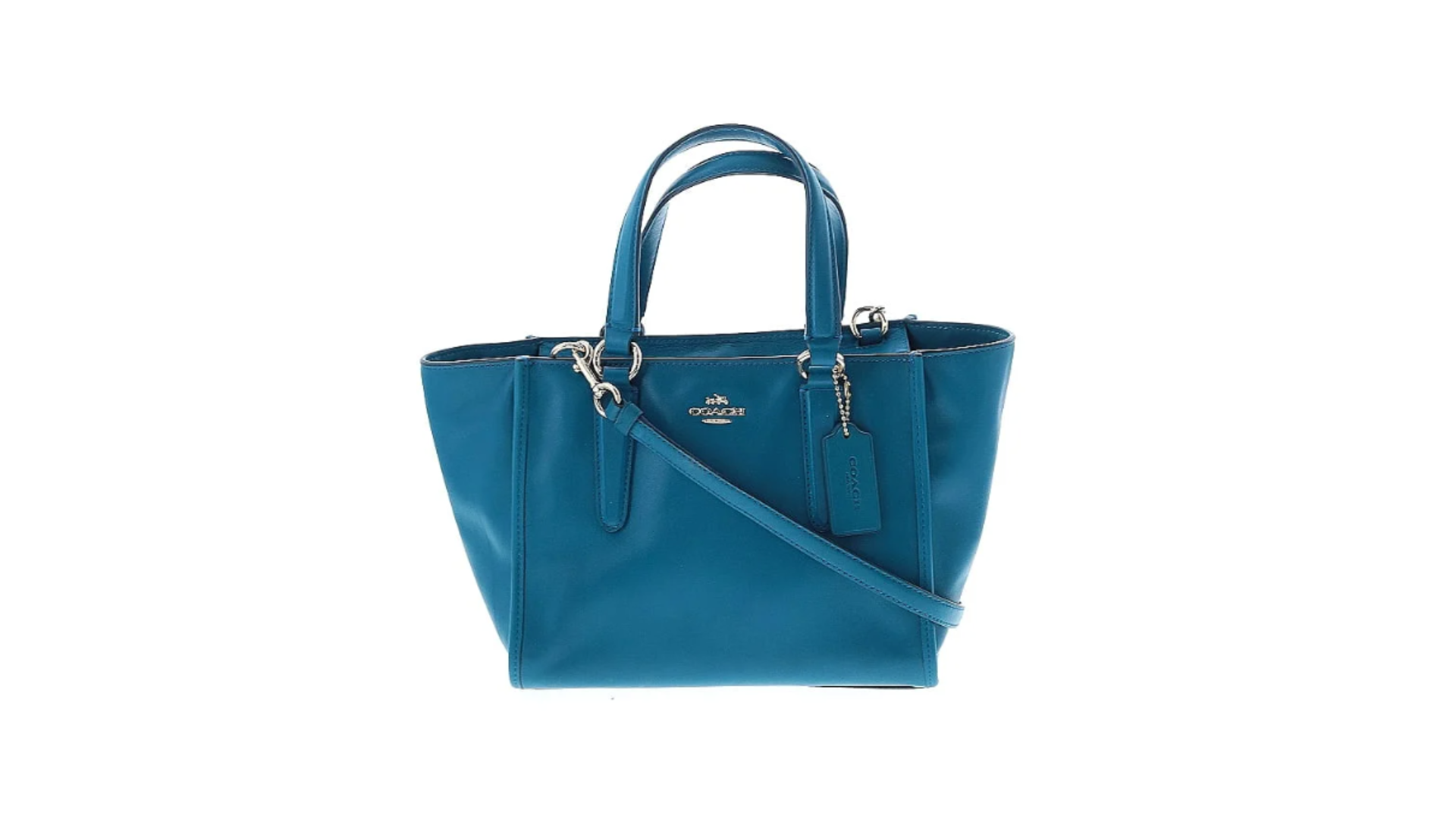 Blue Coach Leather Handbag