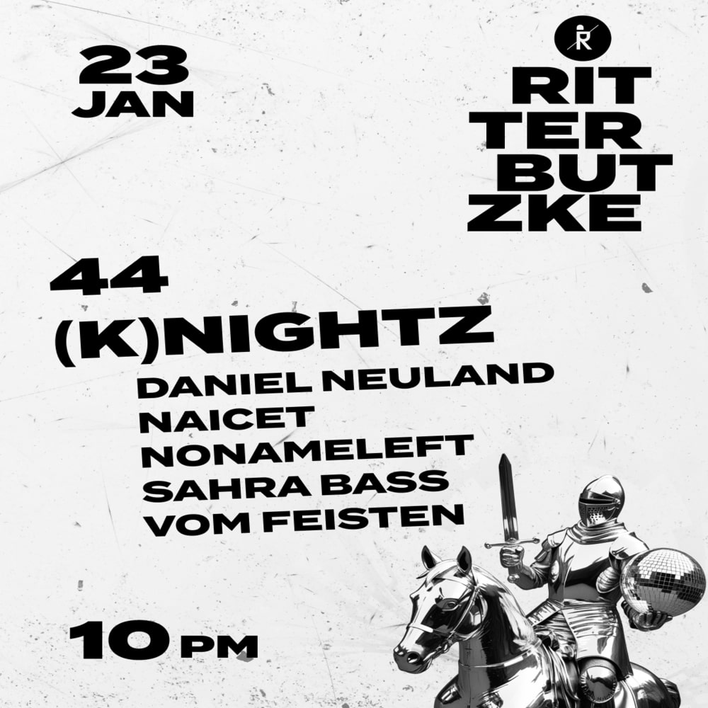 First event of 44 Hertz in the year 2026 and we start with a bang. Ritter Butzke takeover with hungarys techno finest nonameleft and sarah bass