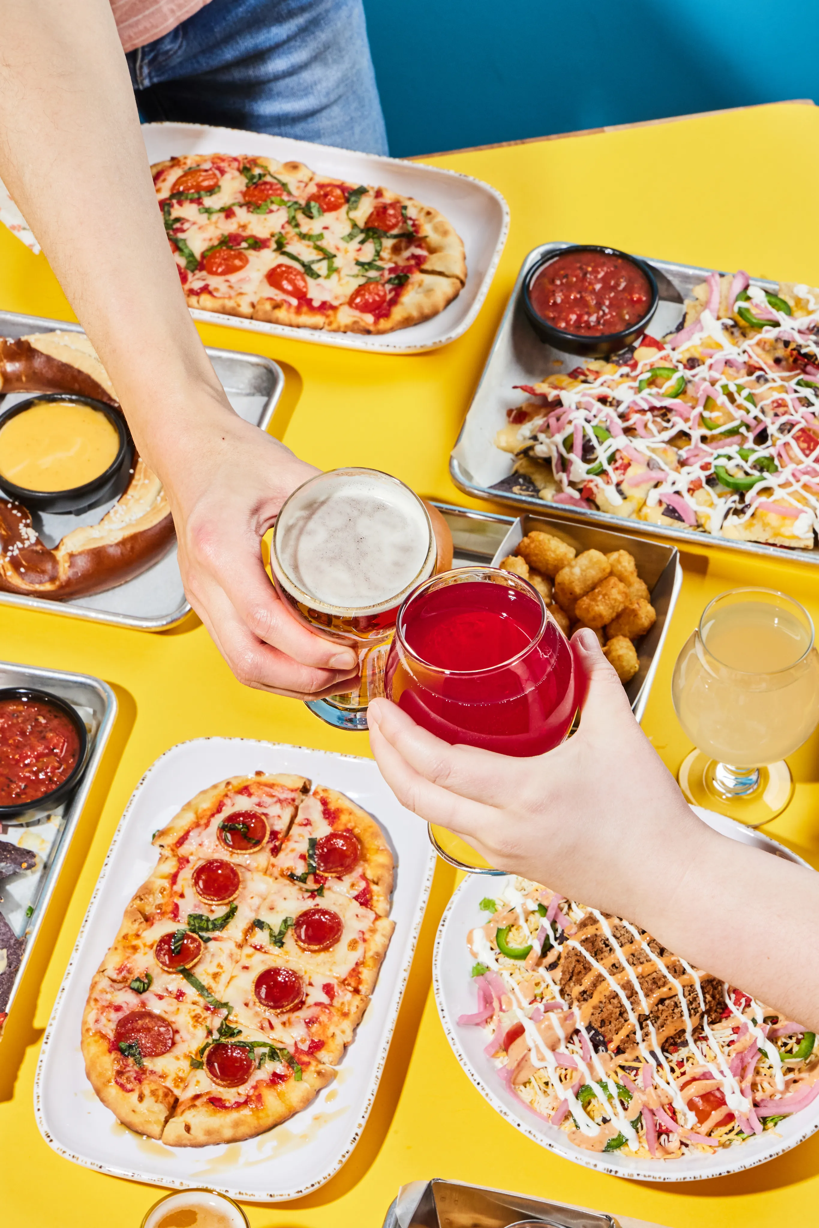 Shareable food and drinks for a BRKTHROUGH group event