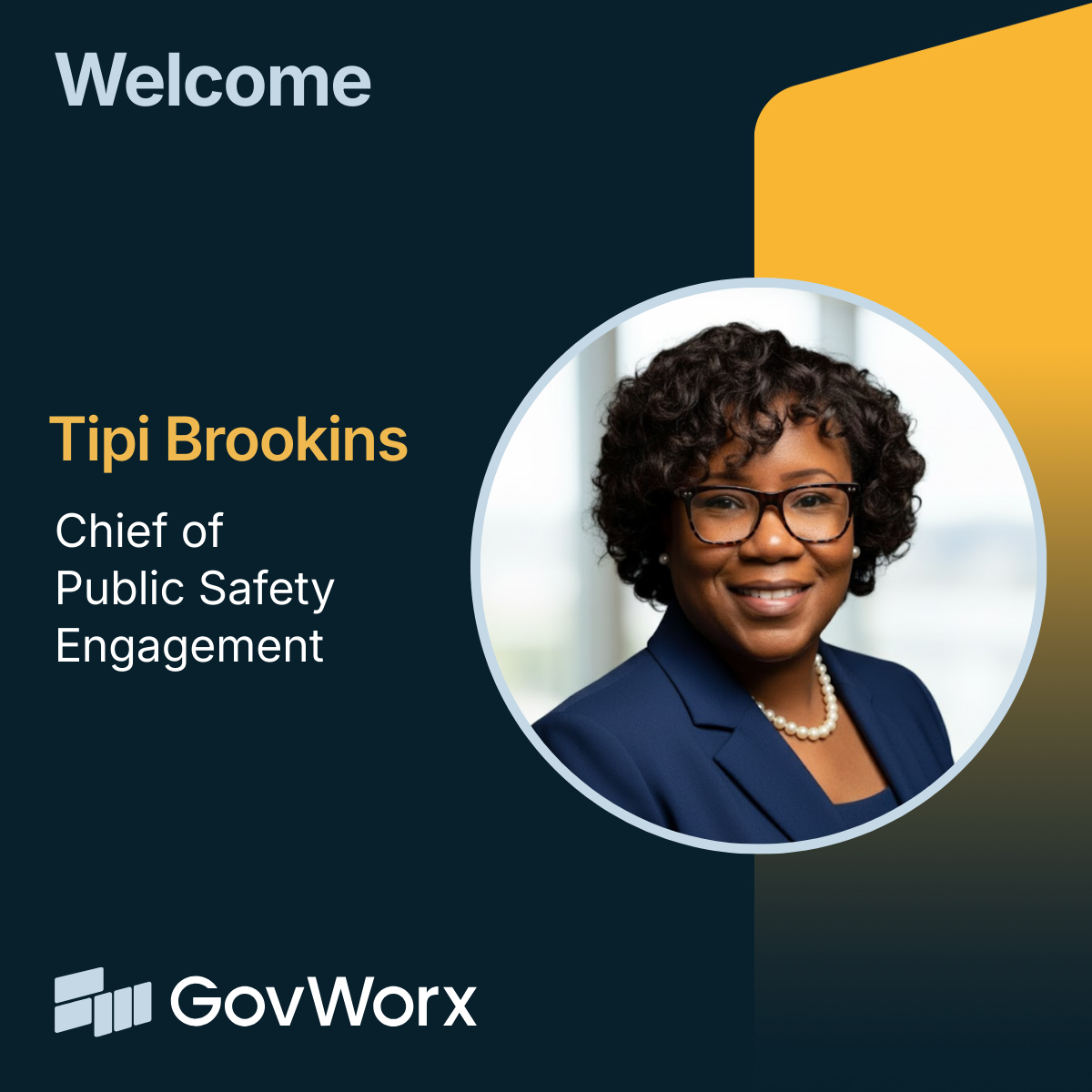 GovWorx Welcomes Tipi Brookins as Chief of Public Safety Engagement