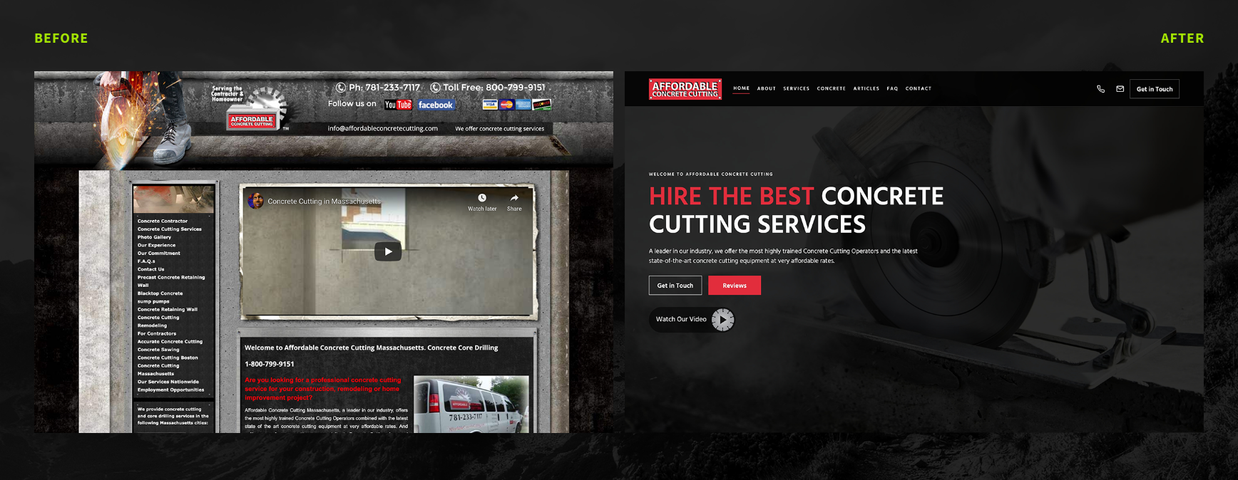 Affordable Concrete Cutting Before And After