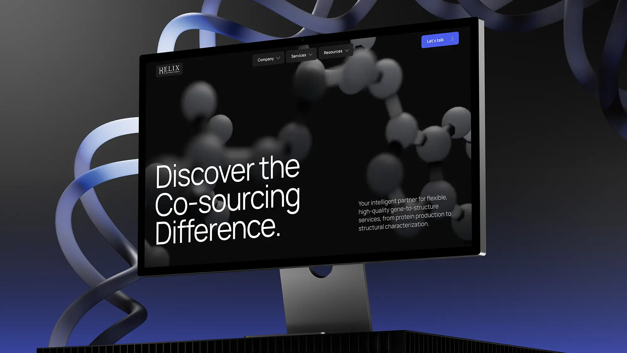 Helix Home Page Mockup