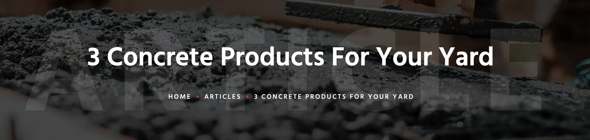 Affordable Concrete article page showing breadcrumb navigation used to improve site structure for SEO.