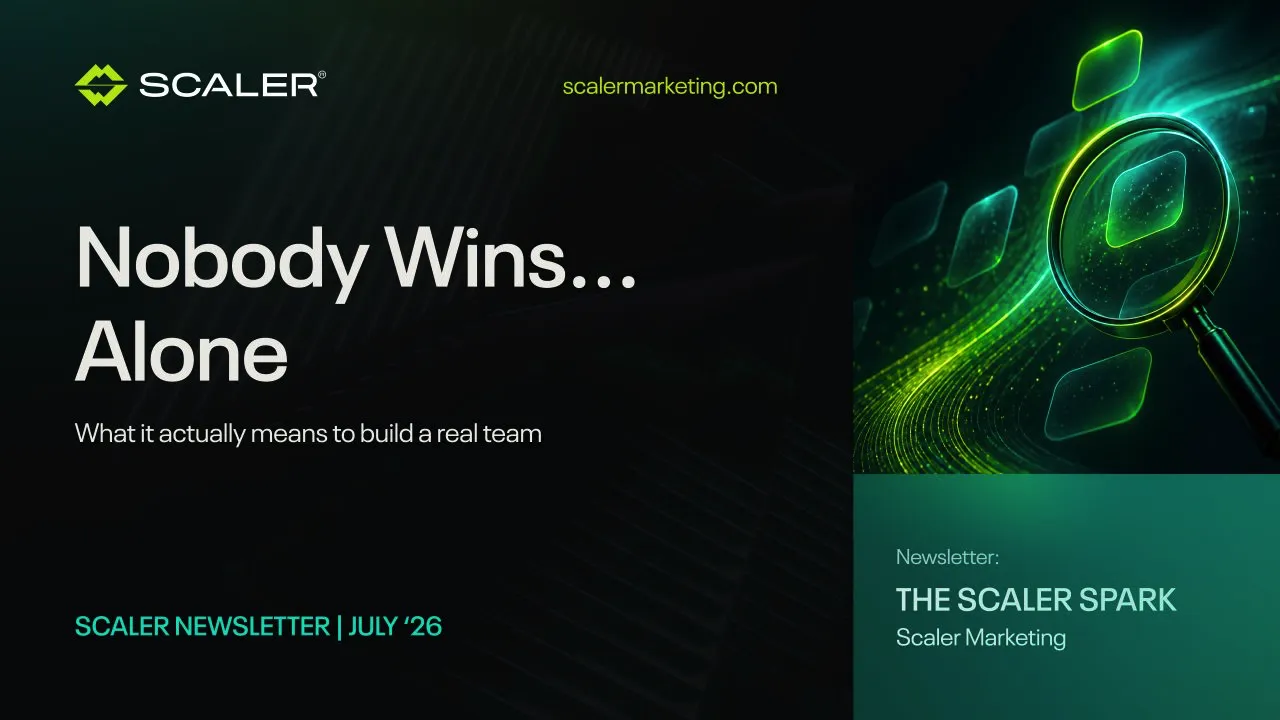 Nobody Wins Alone: What it actually means to build a real team