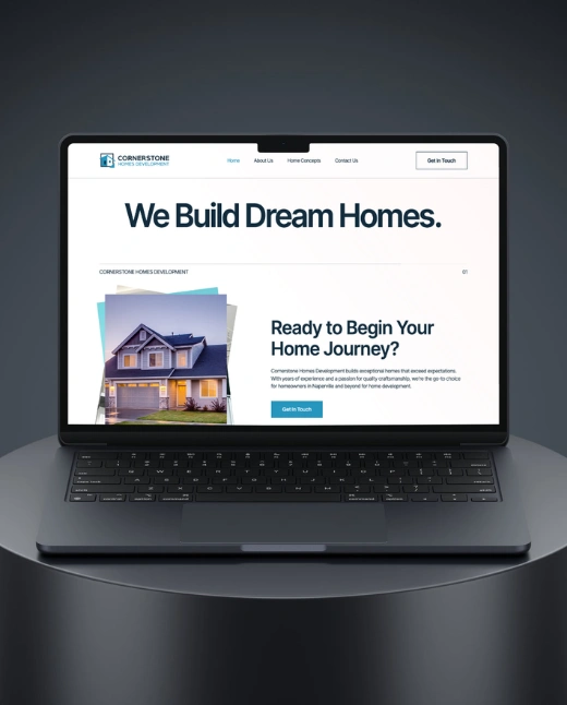 Home development company website.