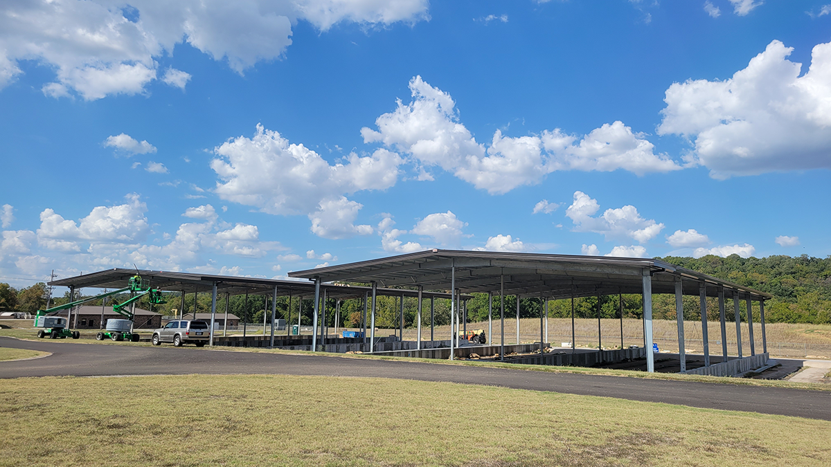 Shoal Creek WWTP Drying Bed Covers