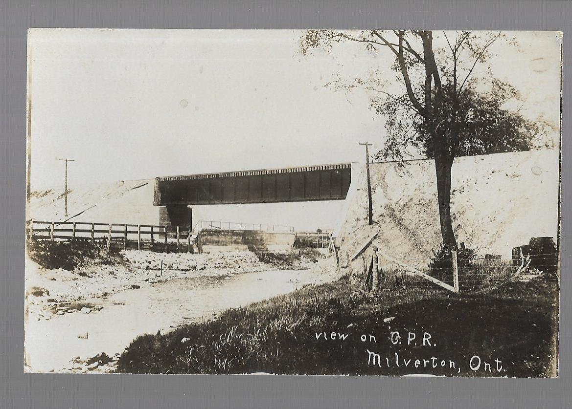 Former CPR bridge location over Line 67 and Smith Creek