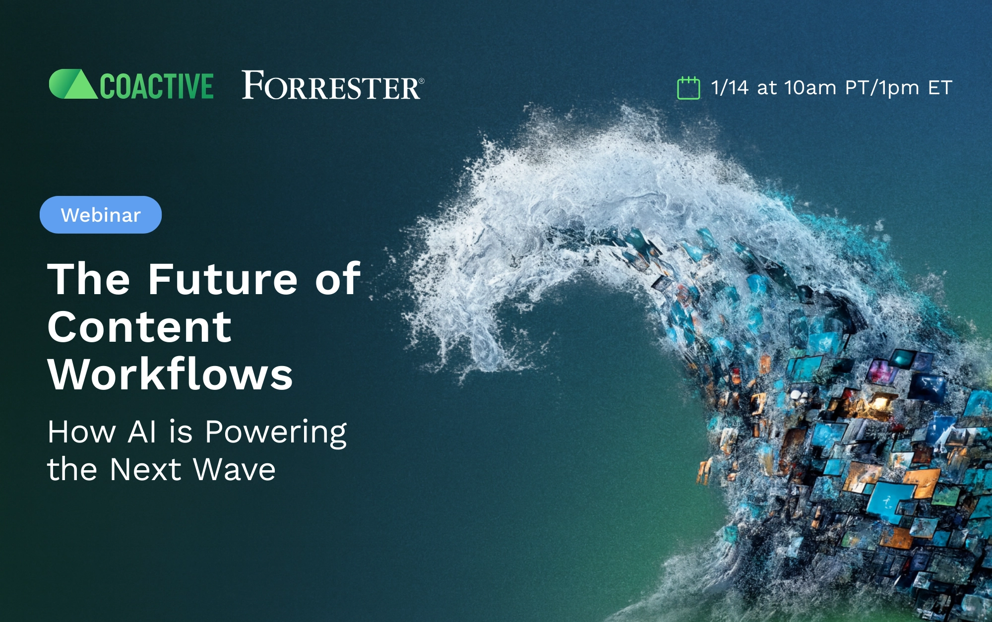 Join us to learn from Forrester Research’s Phyllis Davidson to understand how leading organizations are extending their DAM with Coactive’s specialized AI.