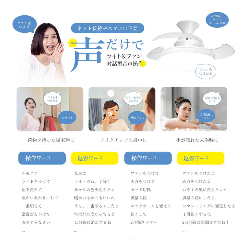 LumoAir (ルモエア) | シーリング・ファン・ライト