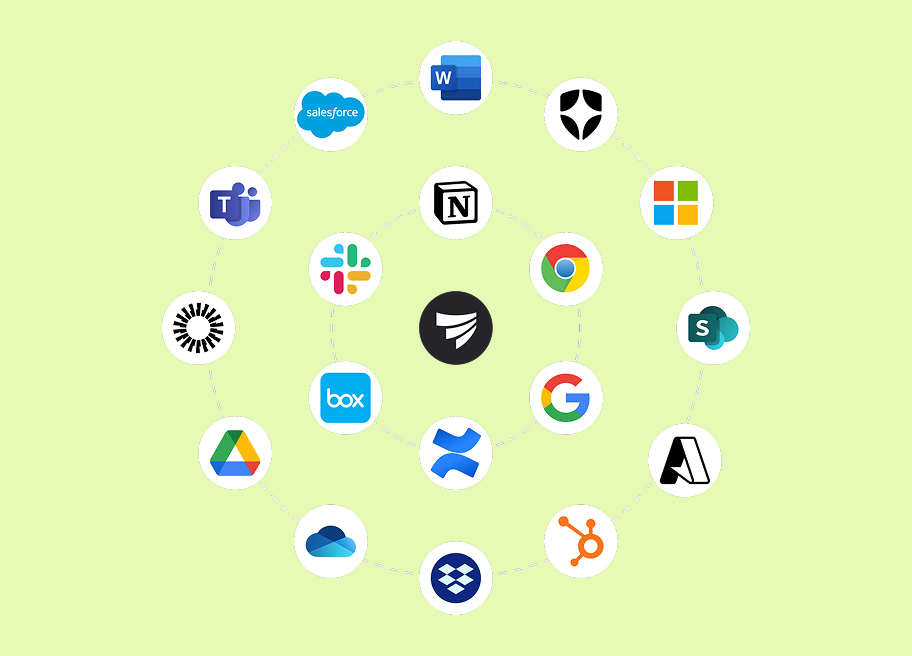 Steerlab connects to Docs, CRM, knowledge bases, Slack, Teams, and other tools where your content lives