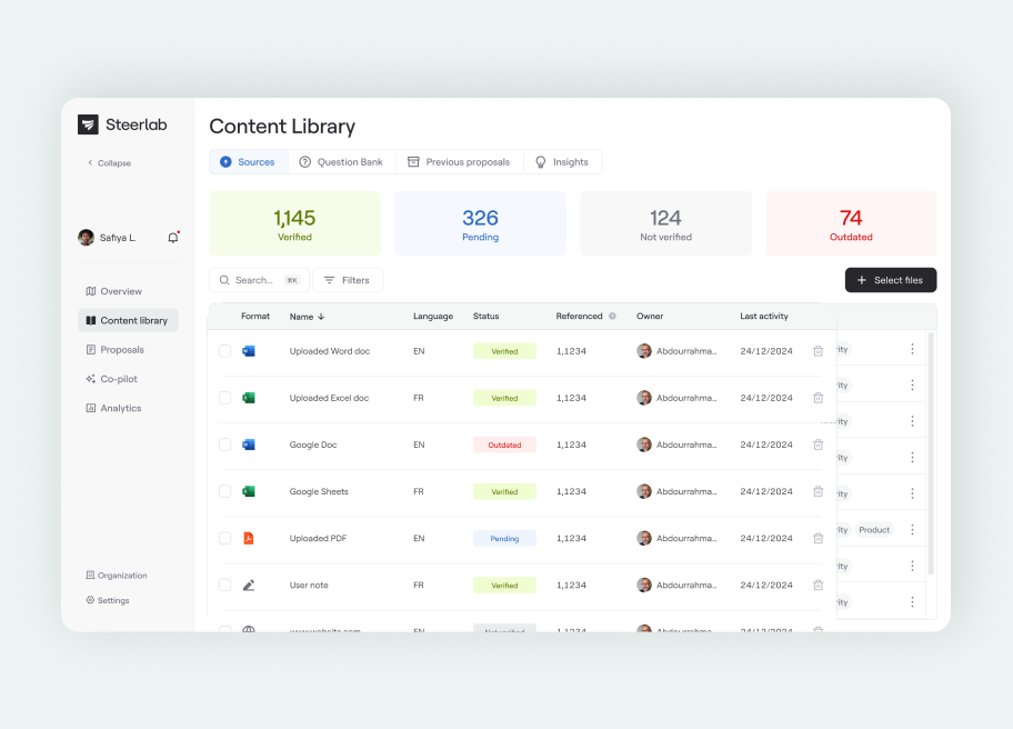 "AI auto-classifies content, removes duplicates and conflicts, and learns with every response."