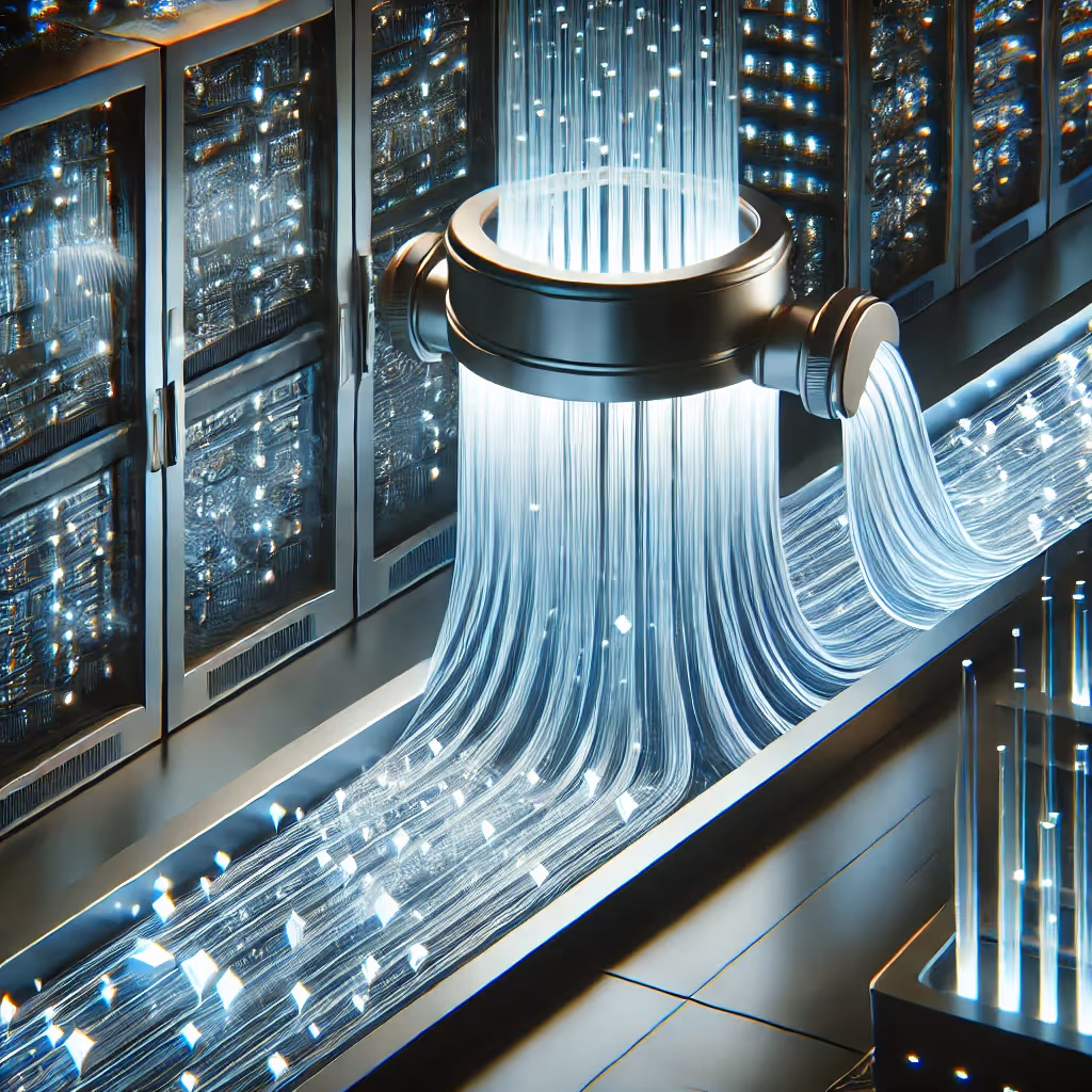 Digital art showing pipeline and streams