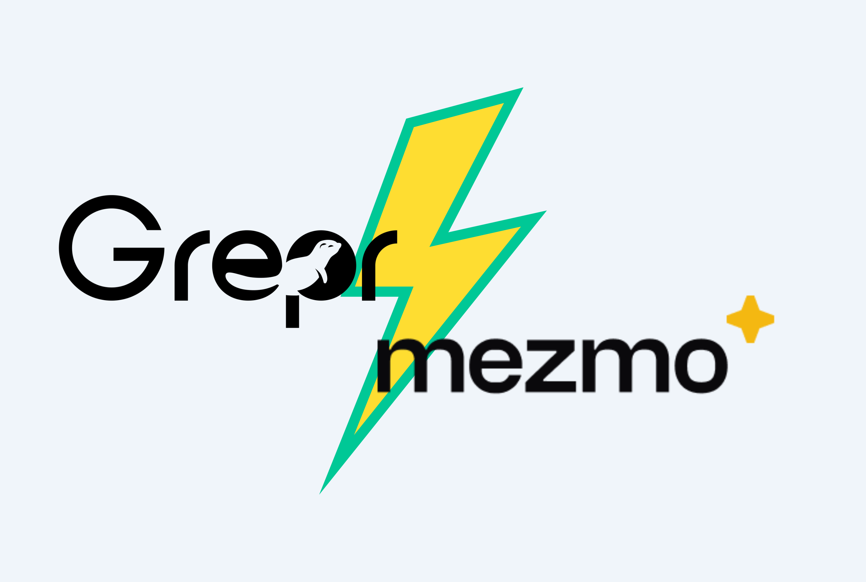 Mezmo logo and Grepr logo