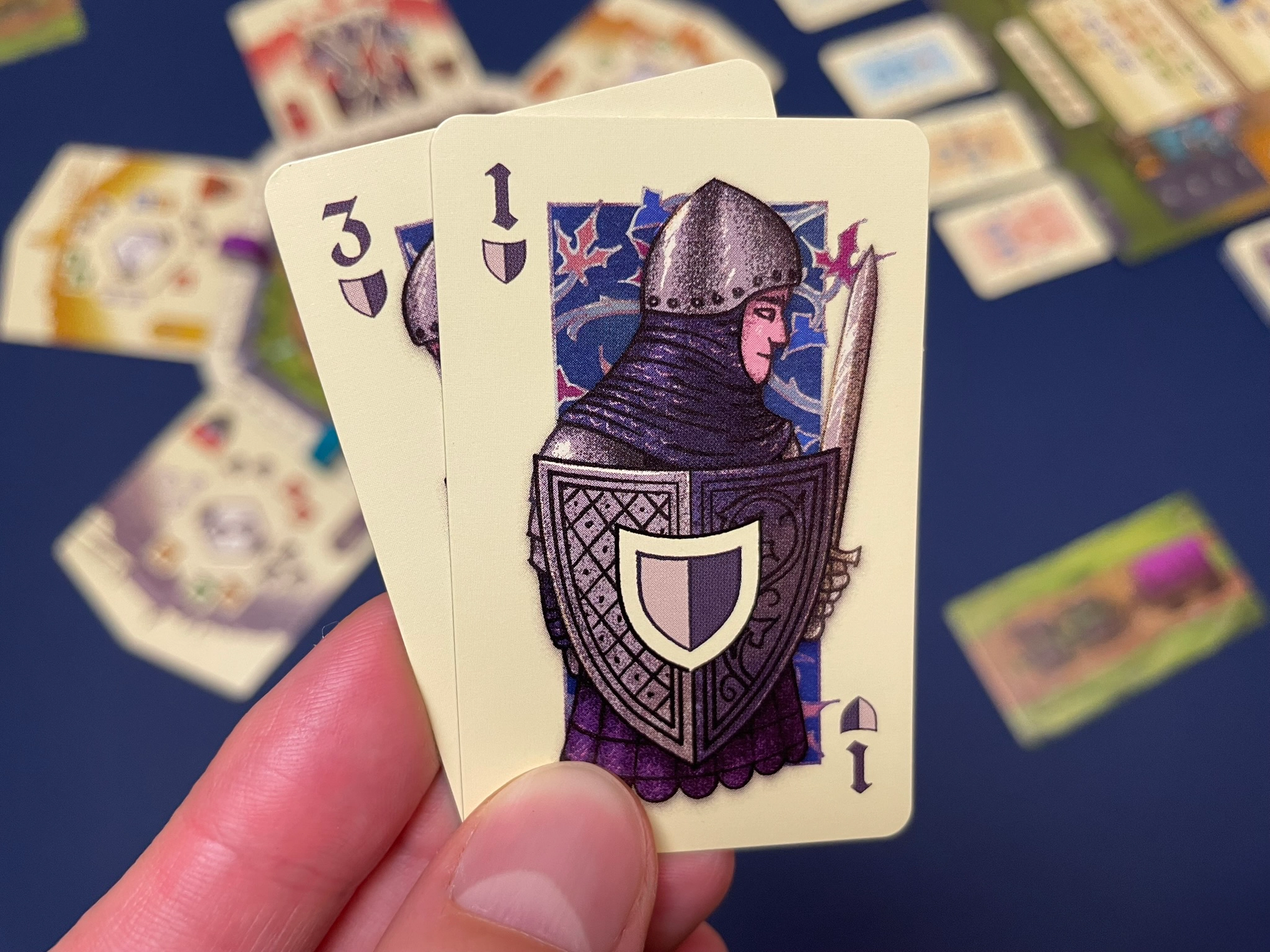 Soldier cards on hand