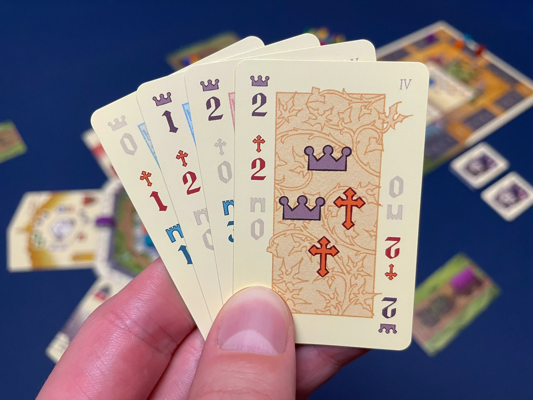 Estate cards on hand