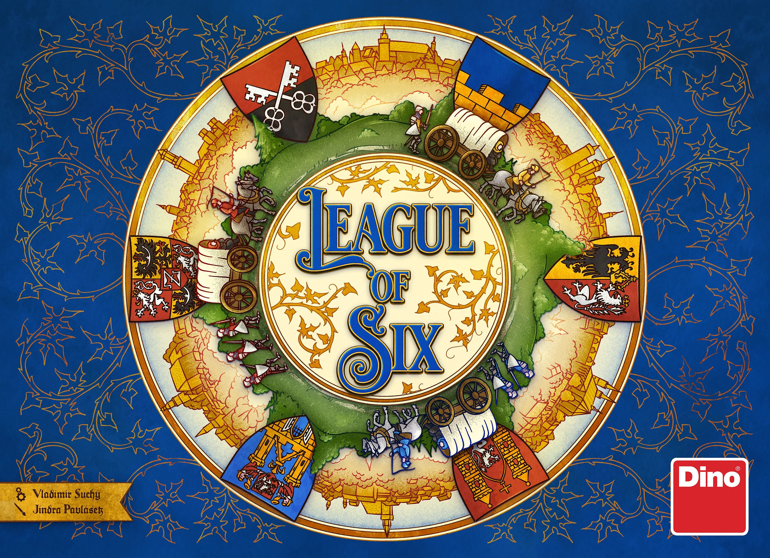 League of Six cover art with circle and cities