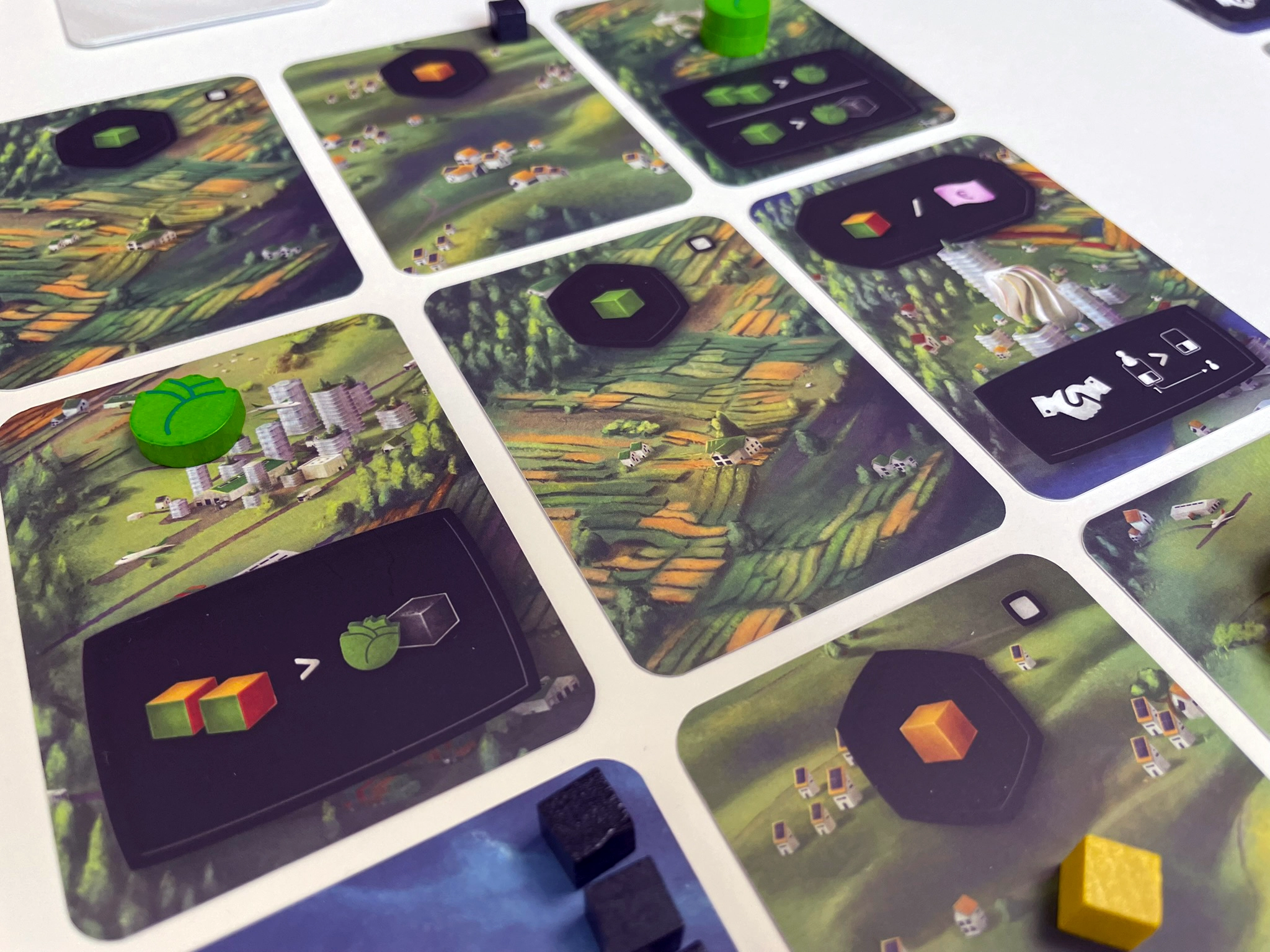 Terra Futura 3x3 grid close up