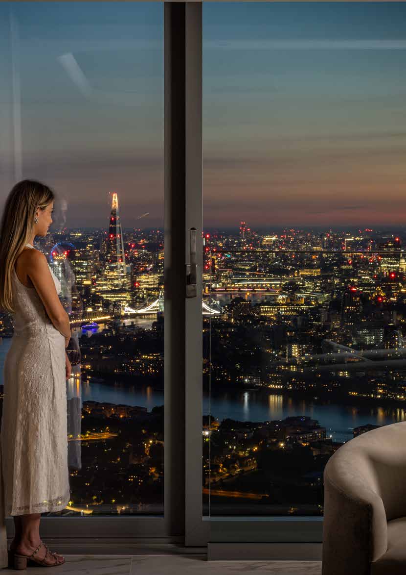 Evening views from the penthouse