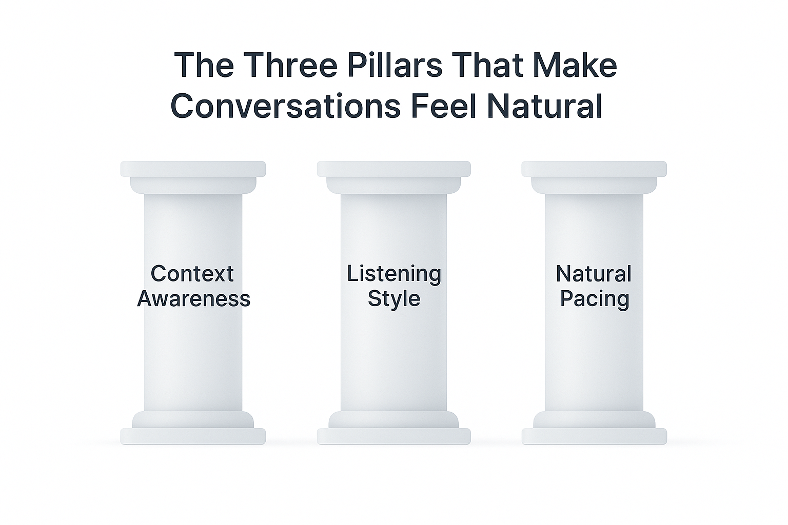 The Three Pillars That Make Conversations Feel Natural