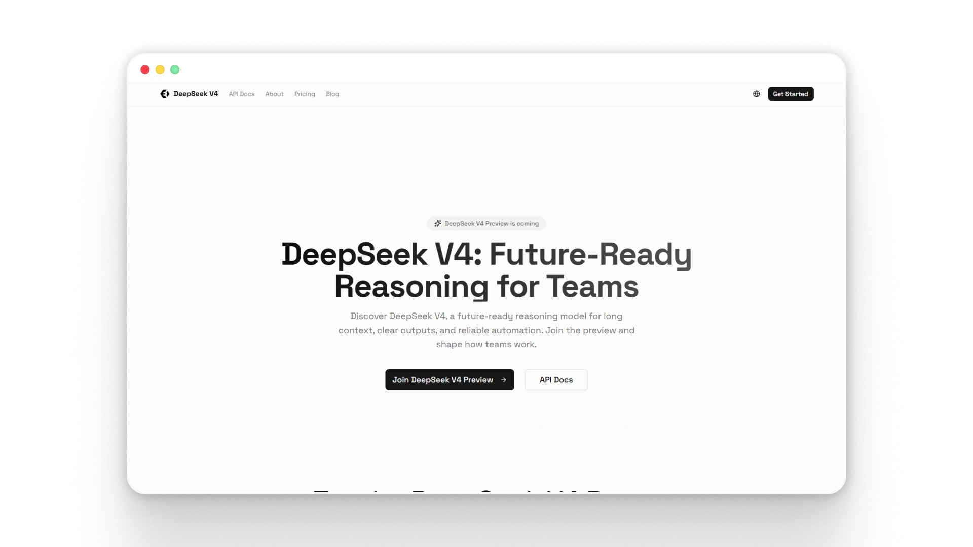 DeepSeek-V4 Preview