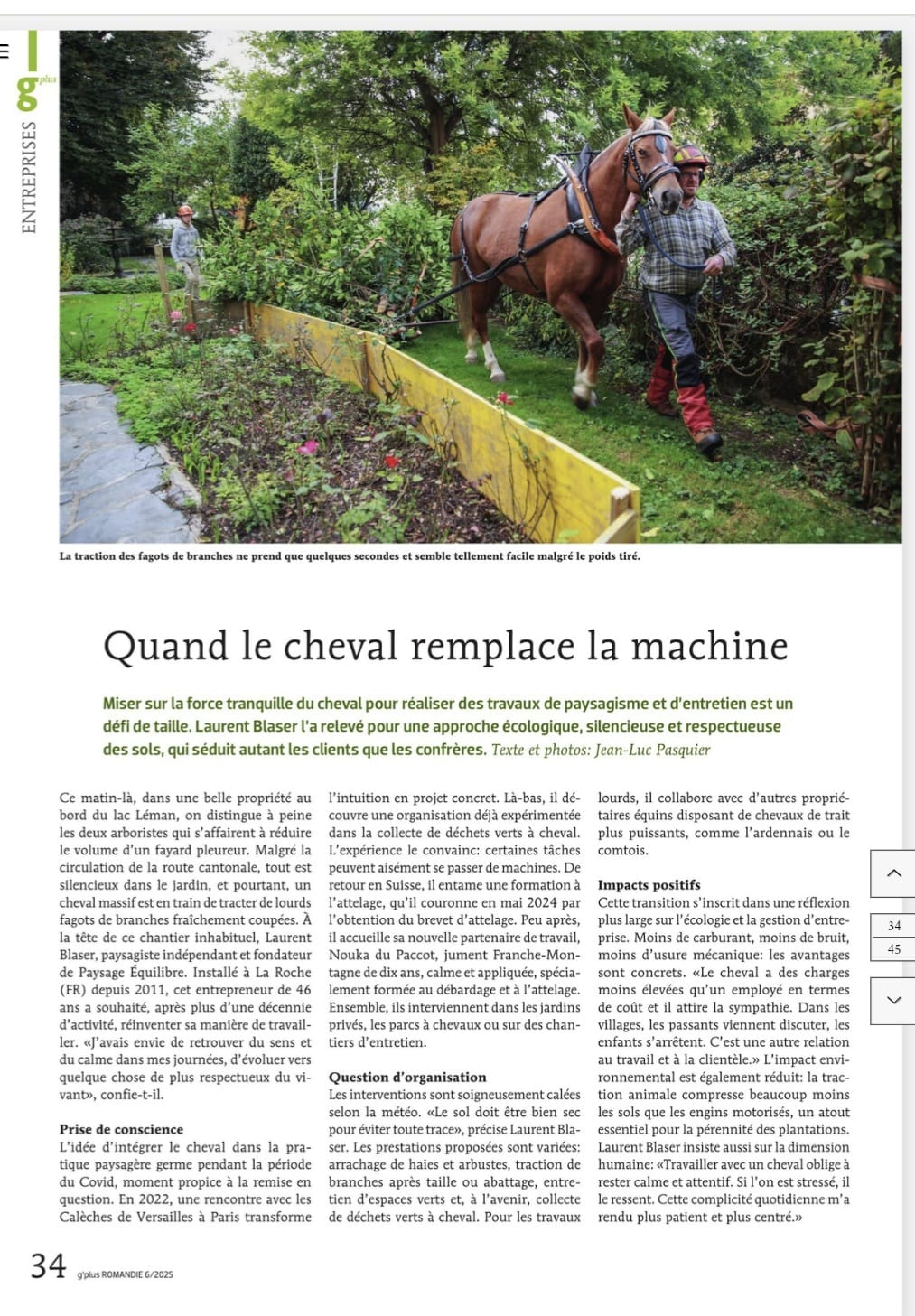 Laurent Blaser article