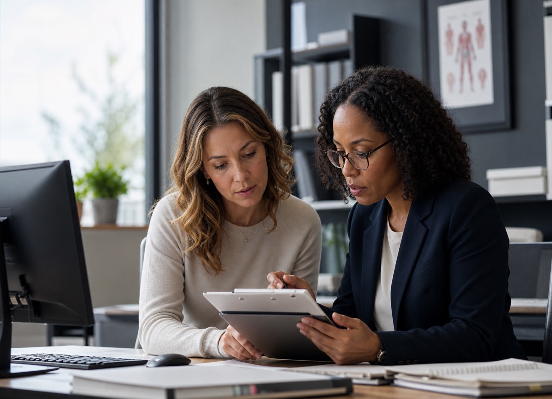 Admissions and integration specialists validating applicant records
