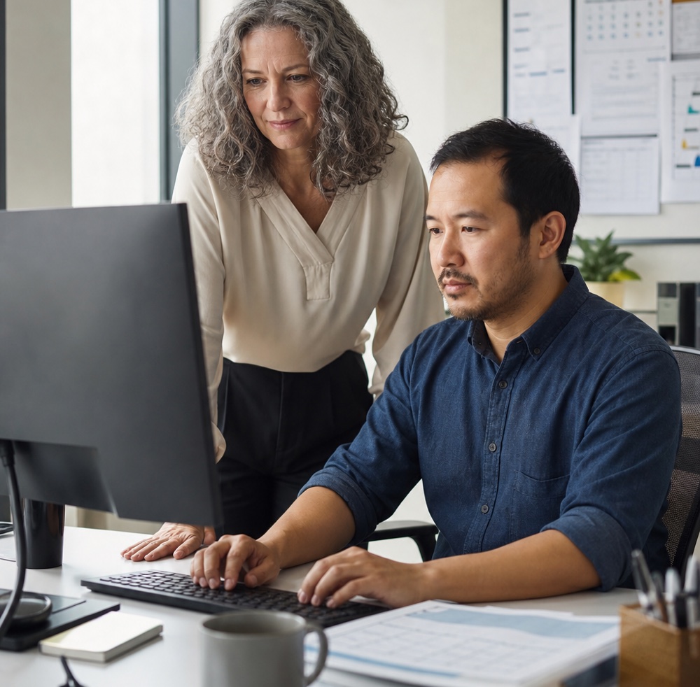 University operations team monitoring a systems workflow