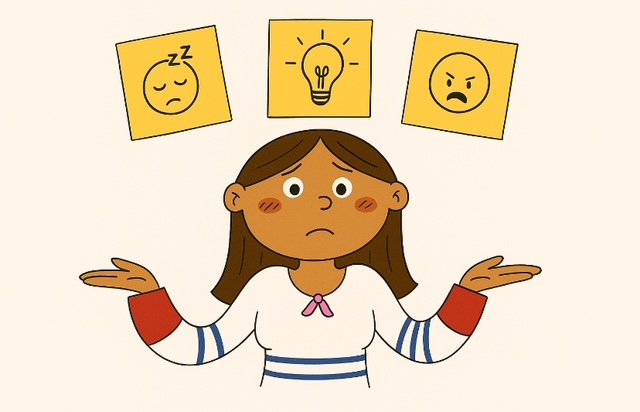 Vermoeid wakker worden, minder scherp kunnen denken, sneller uit je doen zijn.