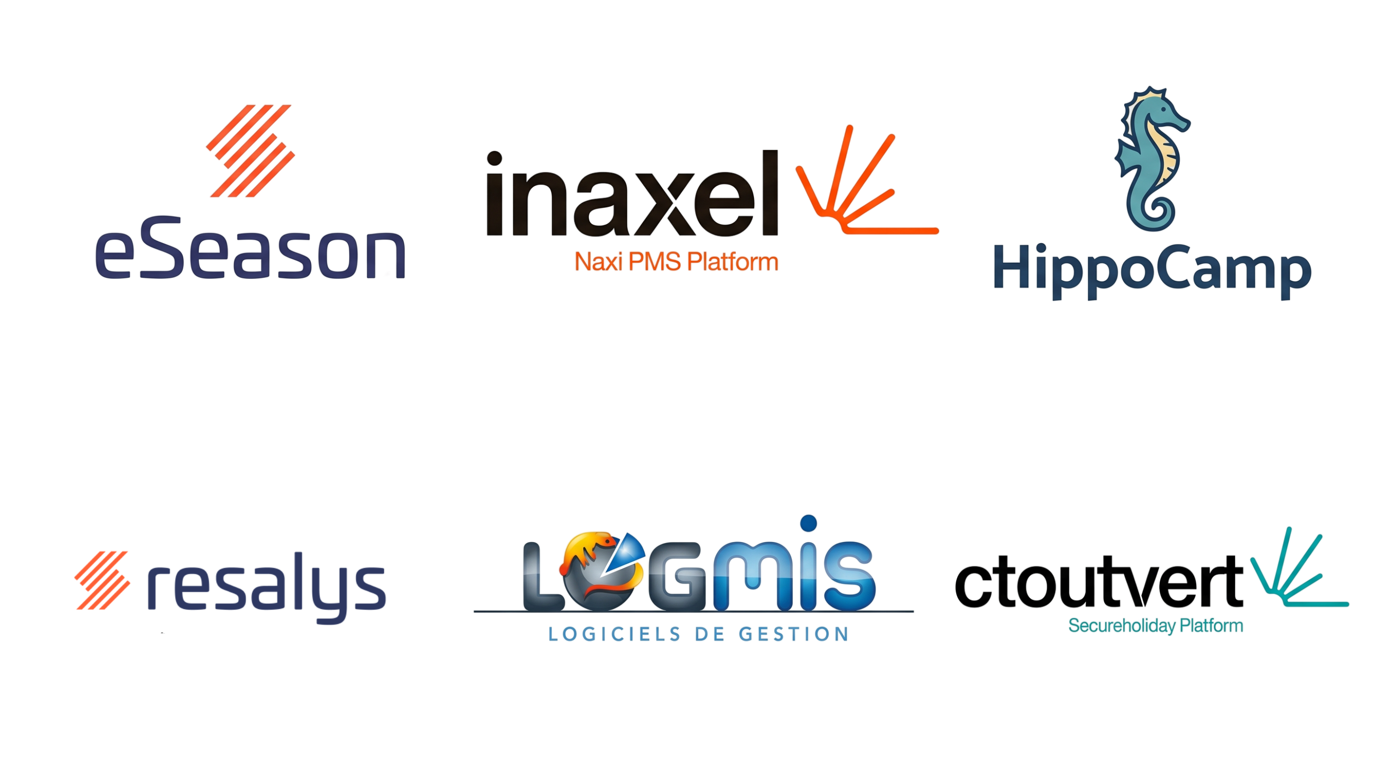 logo des PMS compatibles avec la réceptionniste IA