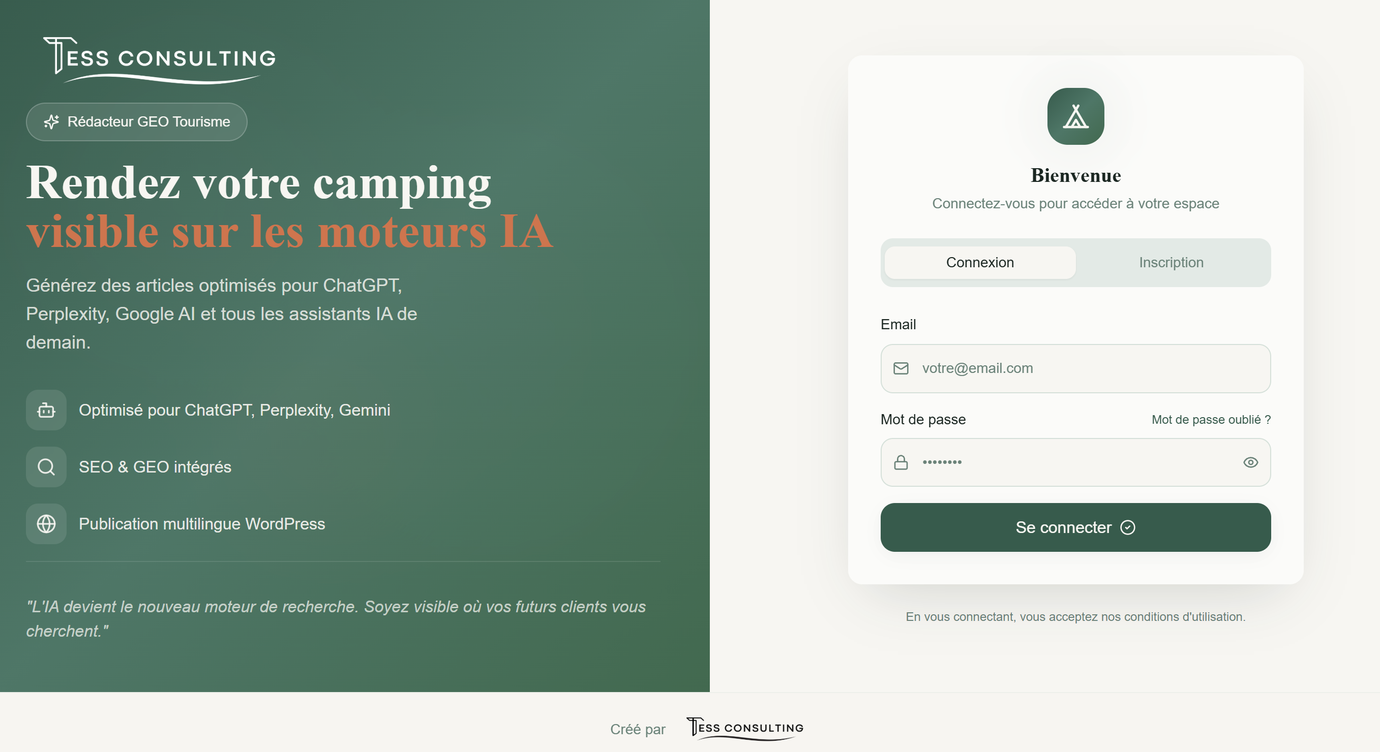 Comment rendre votre camping visible sur ChatGPT, Perplexity et les moteurs IA ?