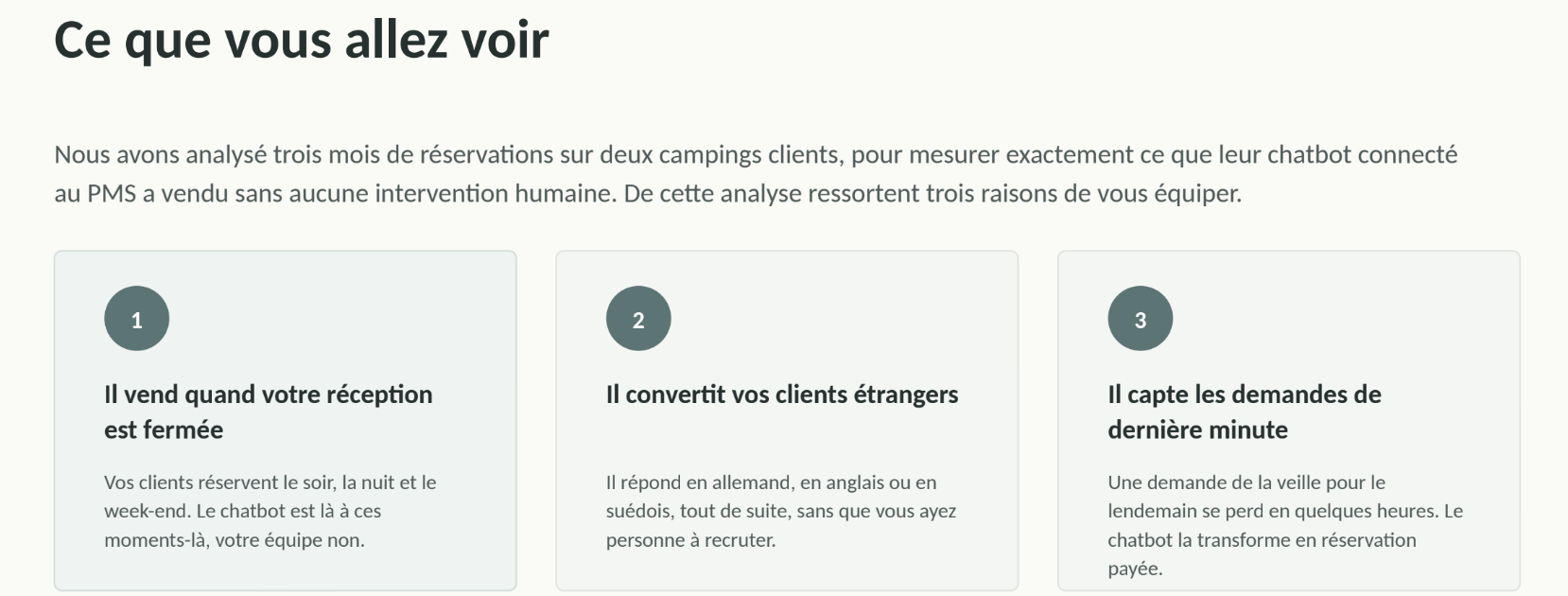 Chatbot IA camping : 92 réservations captées en 3 mois (étude de cas)