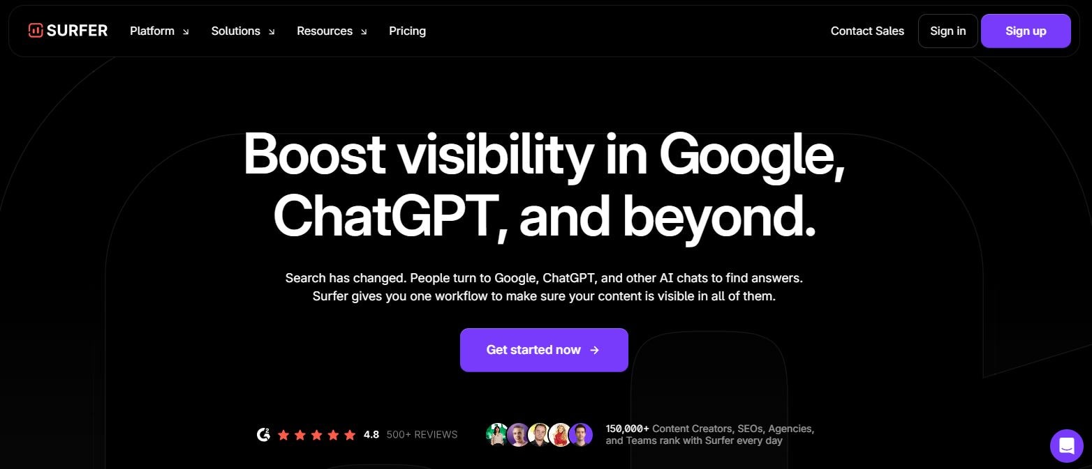 content optimization with surfer