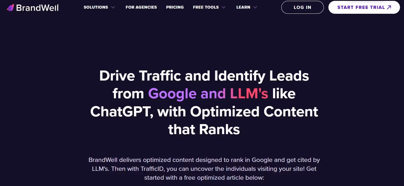 ai seo writing with brandwell