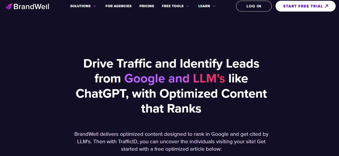 ai seo writing with brandwell