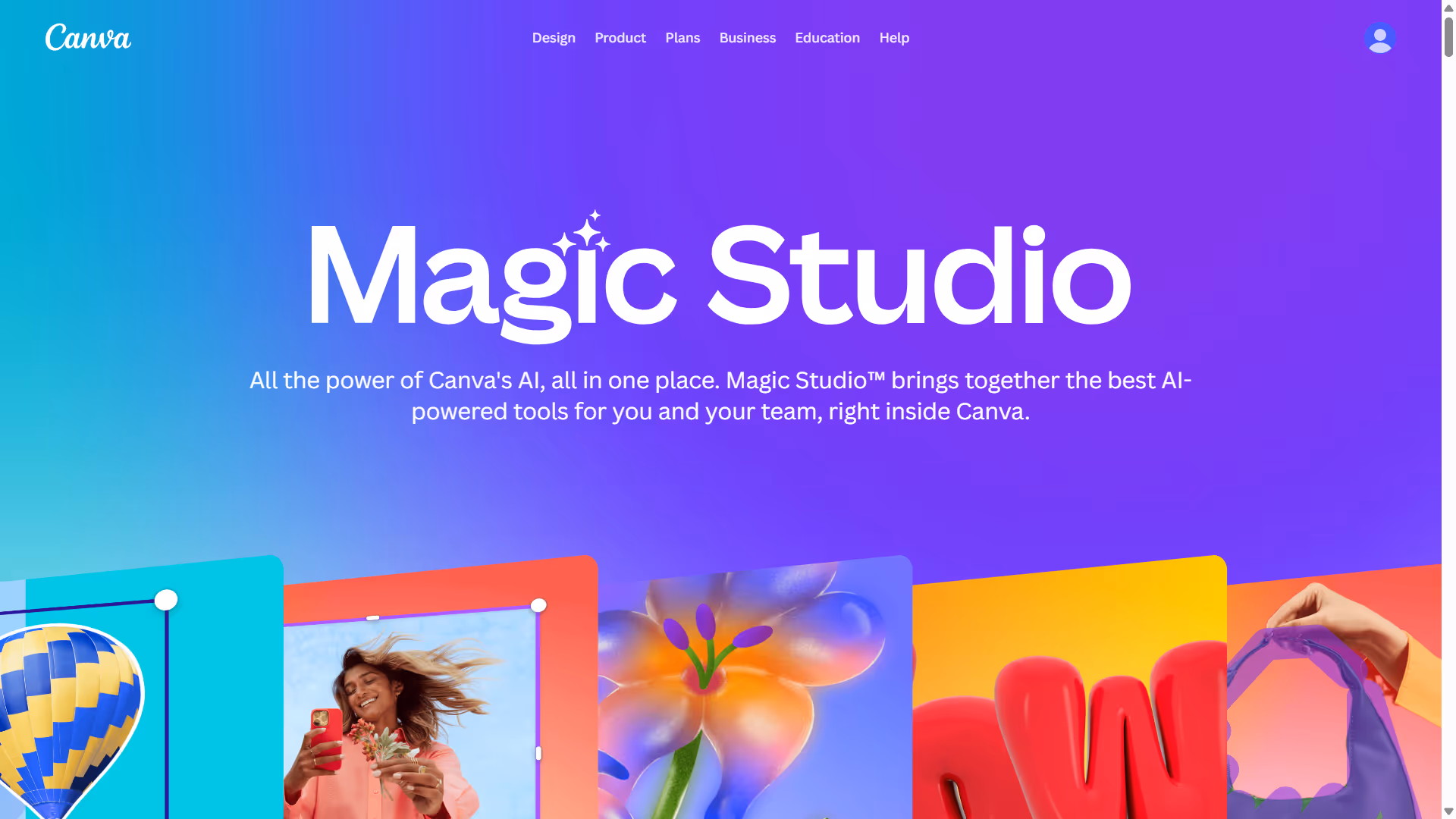 best ai image generator canva magic studio