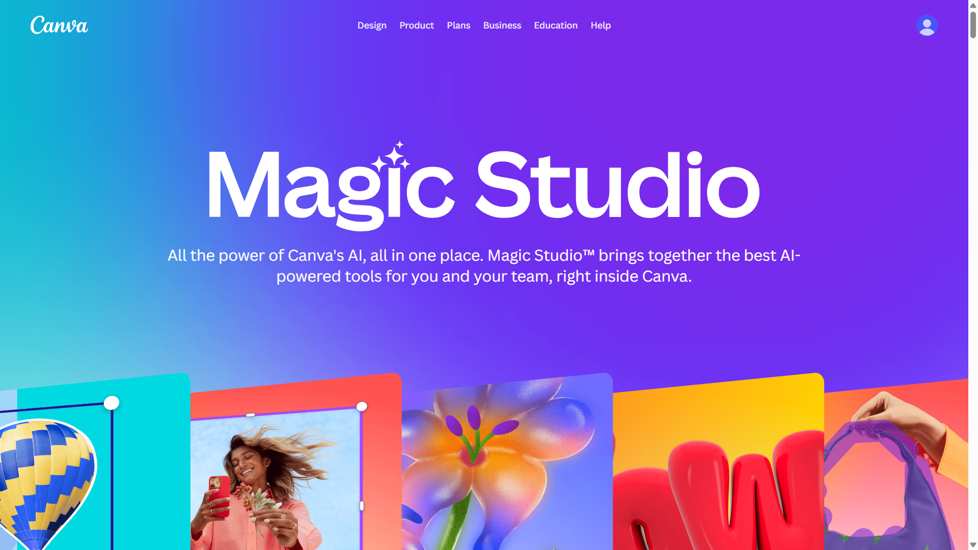 best ai image generator canva magic studio