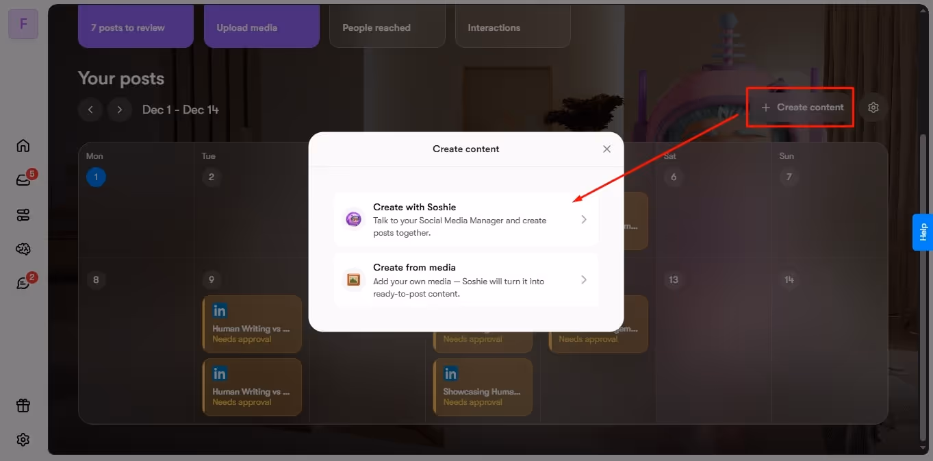 generate content with sintra ai