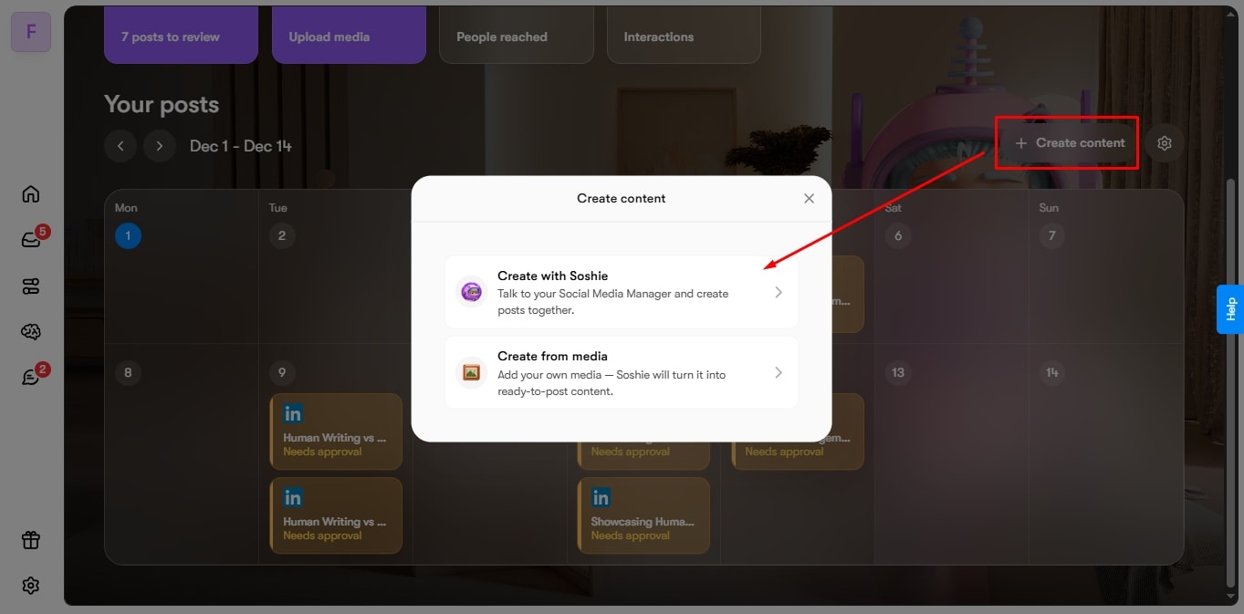 generate content with sintra ai
