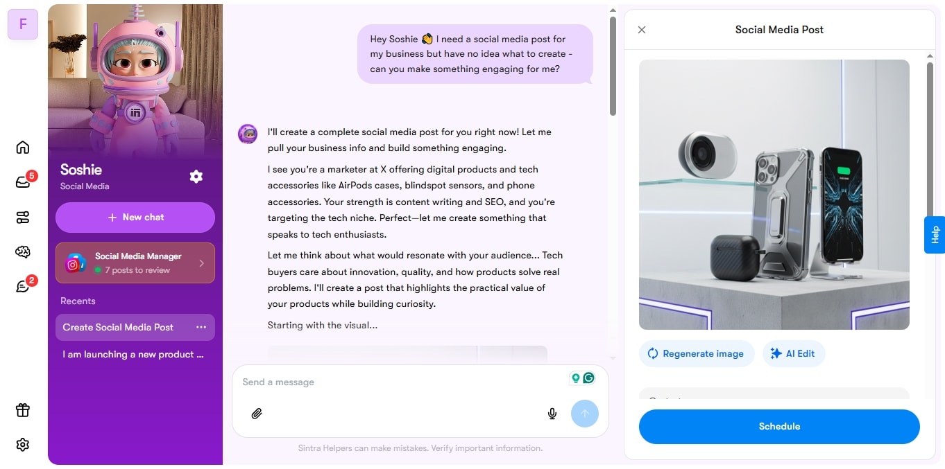 social media manager soshie