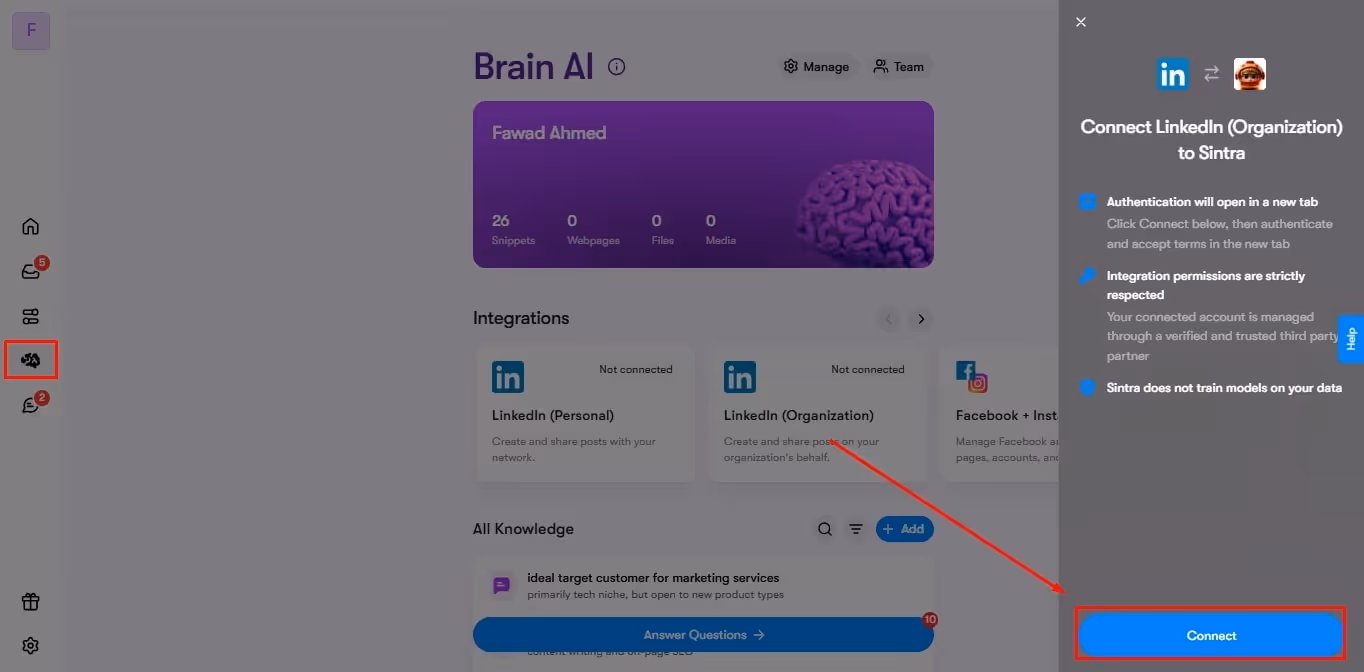 integrations sintra ai