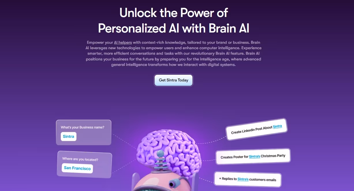 centralized knowledge and data points with brain ai