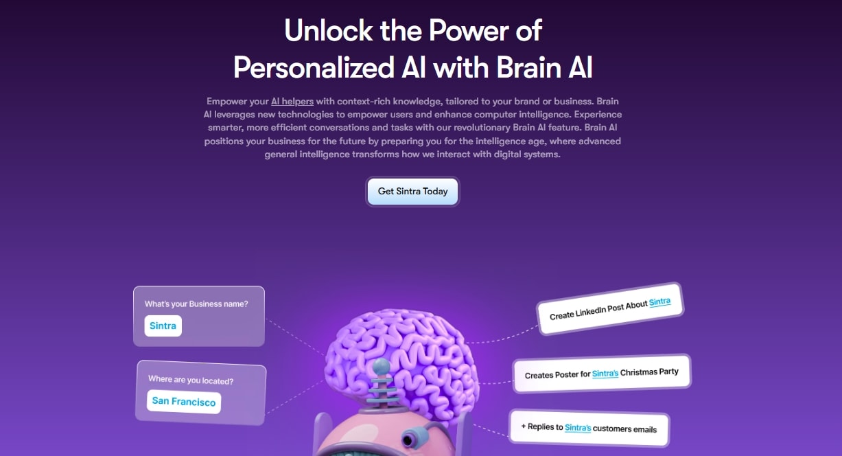 centralized knowledge and data points with brain ai