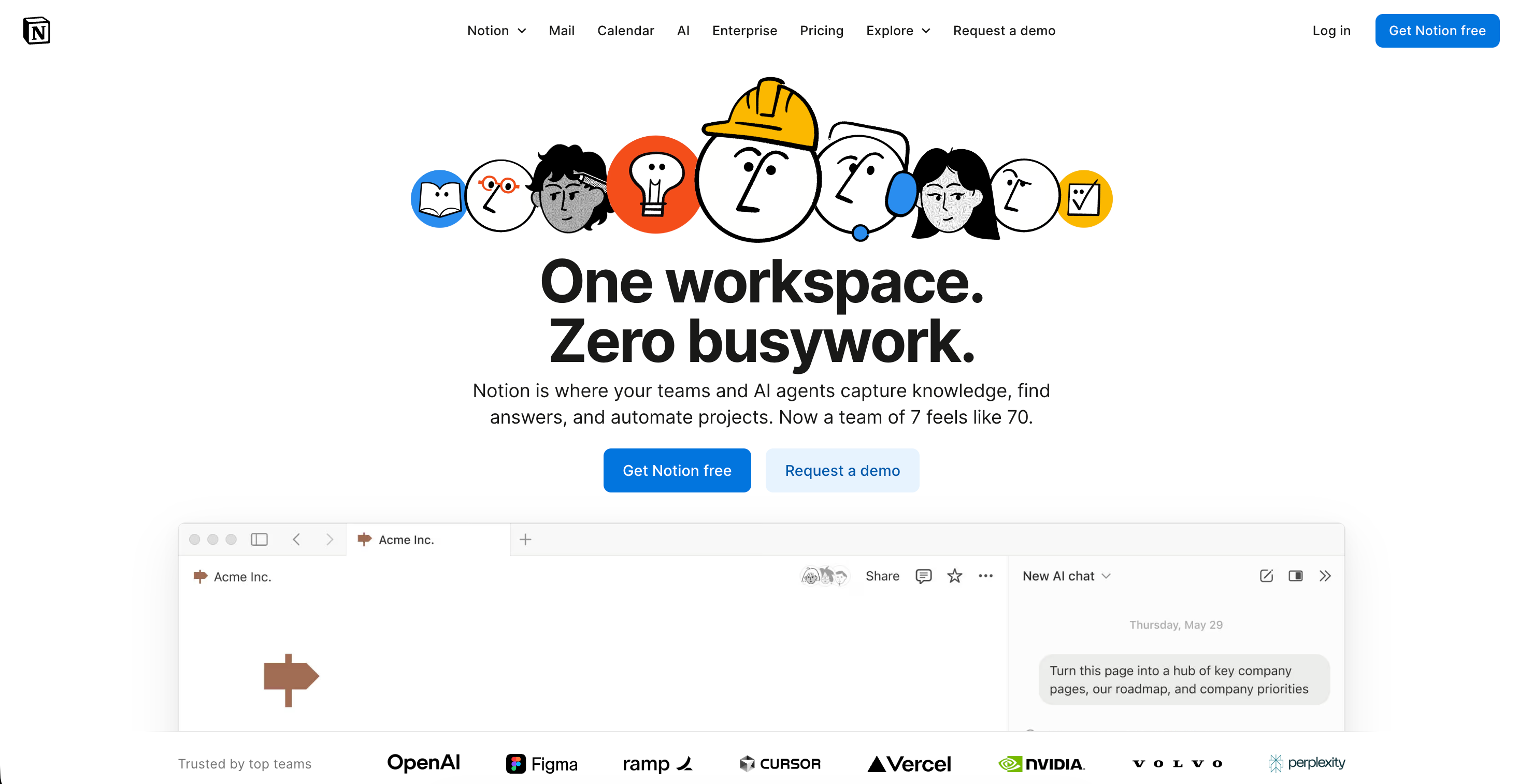 notion workspace to plan and organize content