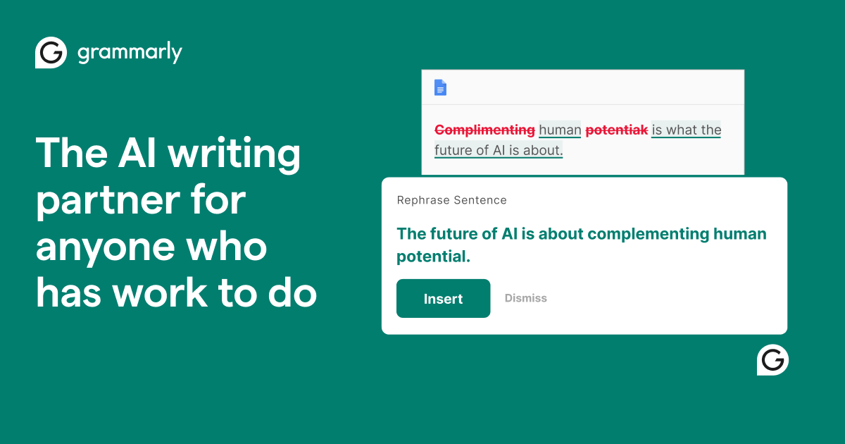 grammarly for ai writing and editing