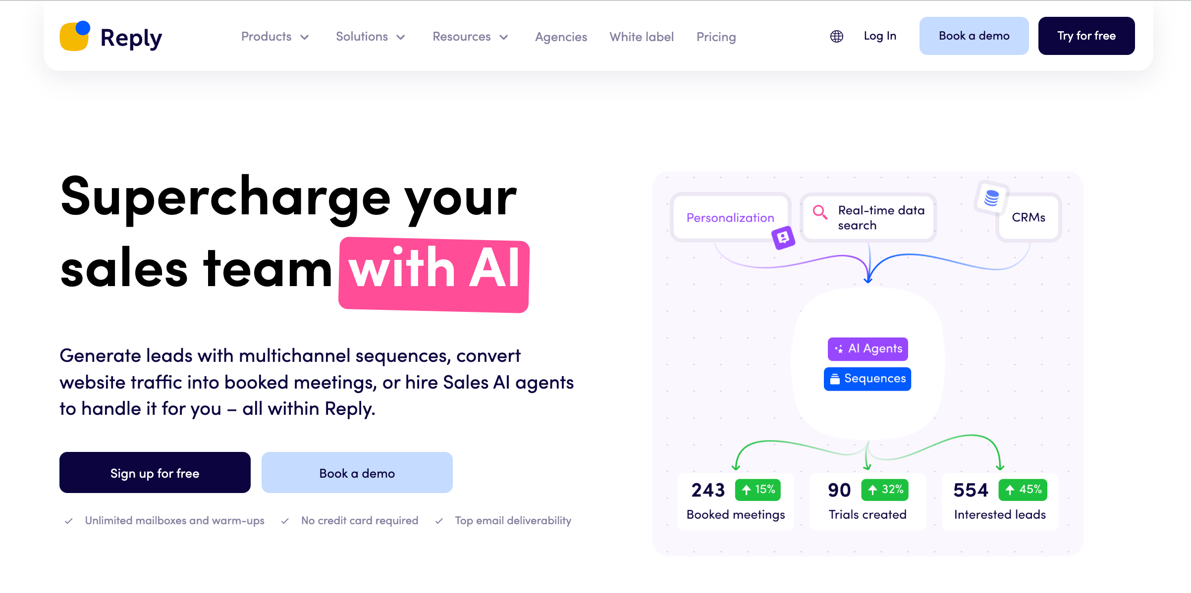reply for ai sales engagement and automation